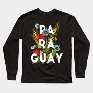 Paraguay Flowers Long Sleeve T-Shirt